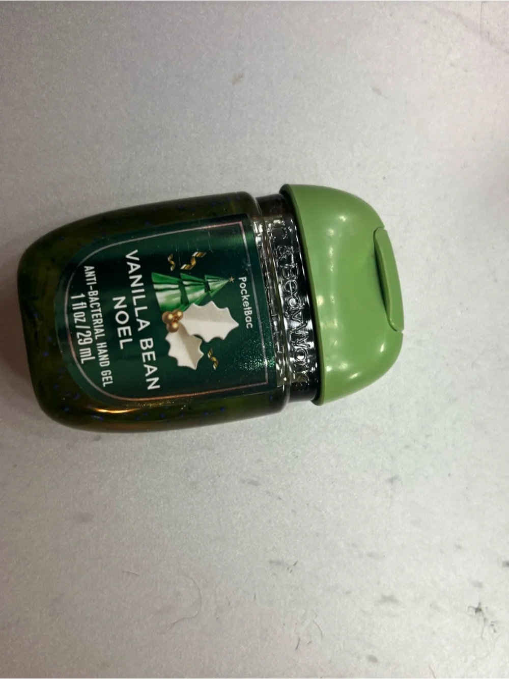 Bath & Body Works Vanilla Bean Noel PocketBac Hand Gel - Light Green